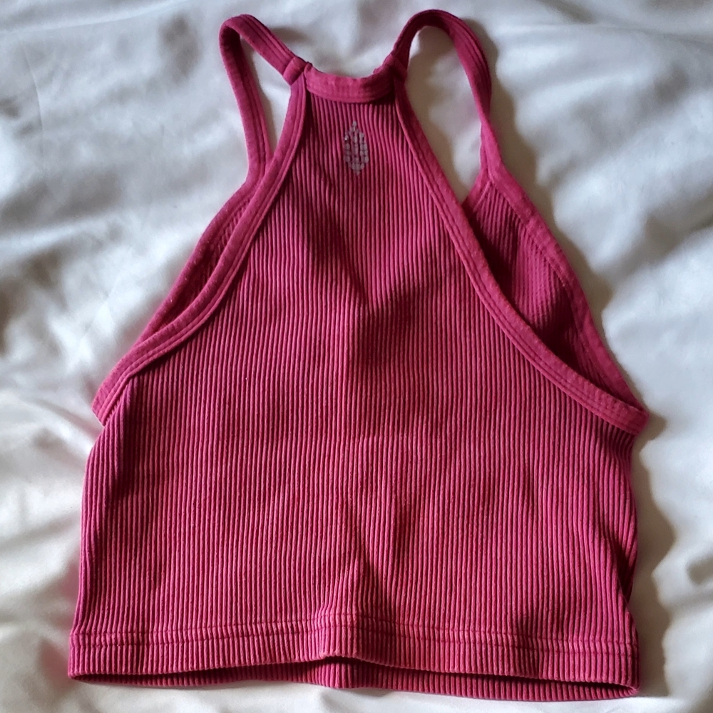 Green Ribbed Tank Top - Picture 3 of 5